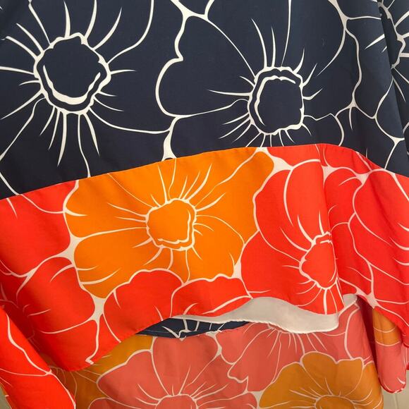 Anthropologie hutch just peachy hi low Spring Summer Floral dress Sz XS - Picture 6 of 11